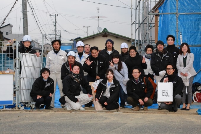 福岡県糟屋郡粕屋町02　注文住宅建築現場リポート⑦　～上棟式～