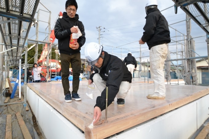 福岡県糟屋郡粕屋町02　注文住宅建築現場リポート⑦　～上棟式～