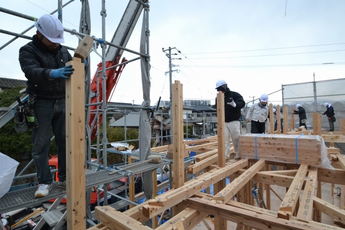 福岡県糟屋郡粕屋町02　注文住宅建築現場リポート⑦　～上棟式～