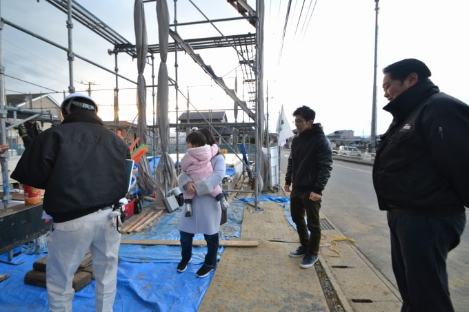 福岡県糟屋郡粕屋町02　注文住宅建築現場リポート⑦　～上棟式～