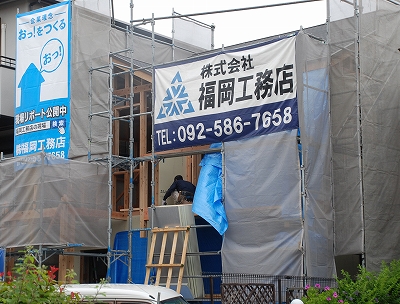 福岡市西区下山門01　注文住宅建築現場リポート⑩