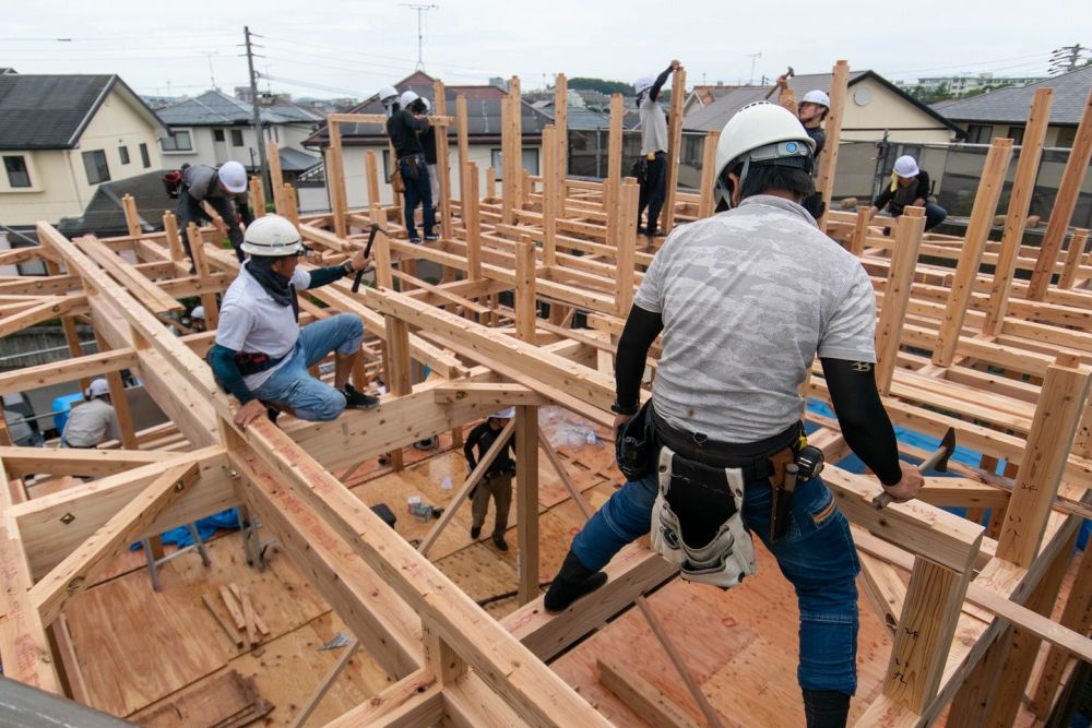 福岡市東区青葉01　注文住宅建築現場リポート⑥　～上棟式～