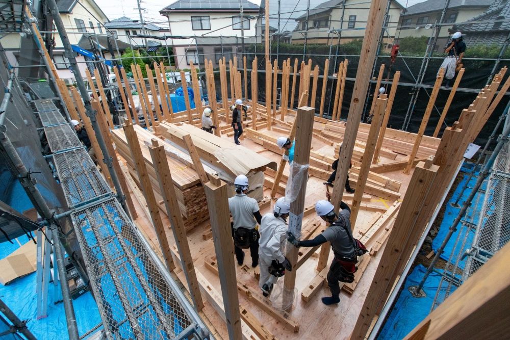 福岡市東区青葉01　注文住宅建築現場リポート⑥　～上棟式～