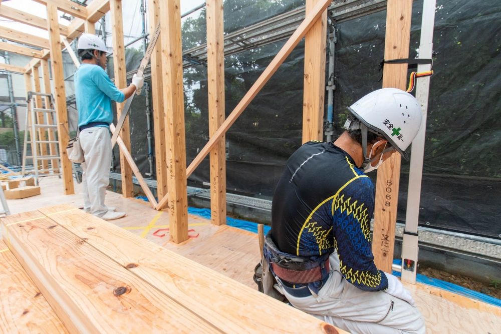 「福岡市東区青葉01」注文住宅現場リポート⑥【上棟式】