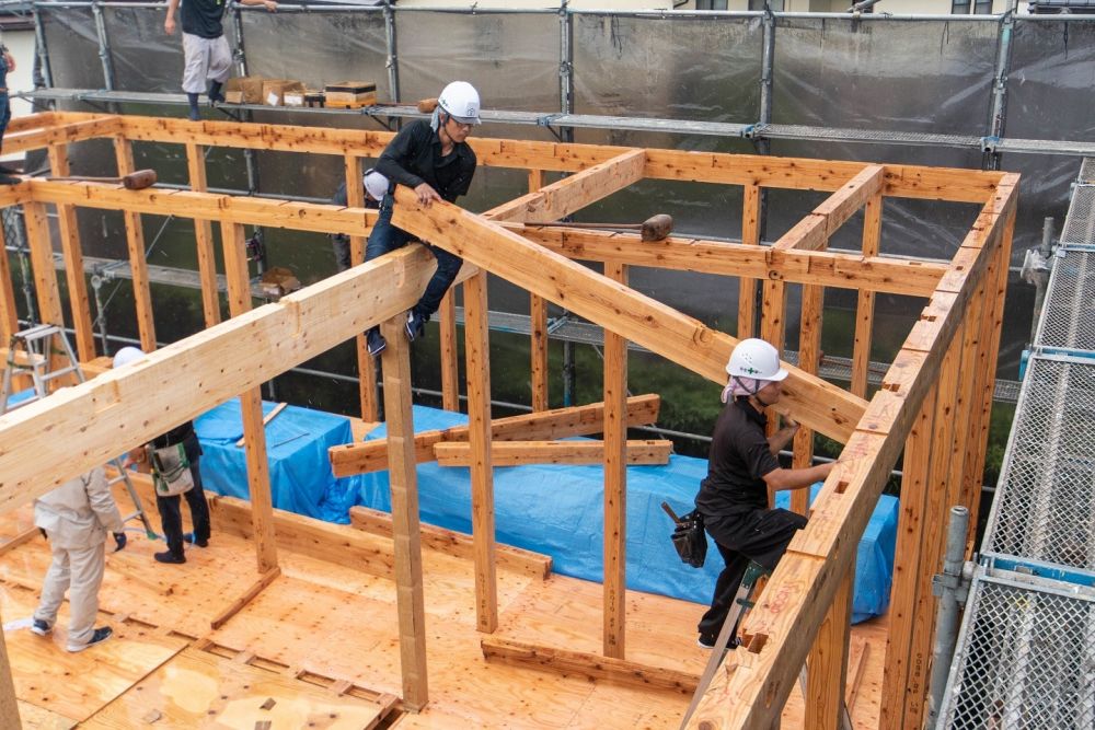 「福岡市東区青葉01」注文住宅現場リポート⑥【上棟式】