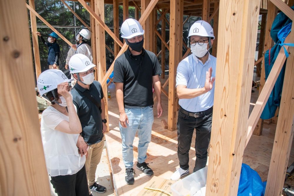 「福岡市東区青葉01」注文住宅現場リポート⑥【上棟式】