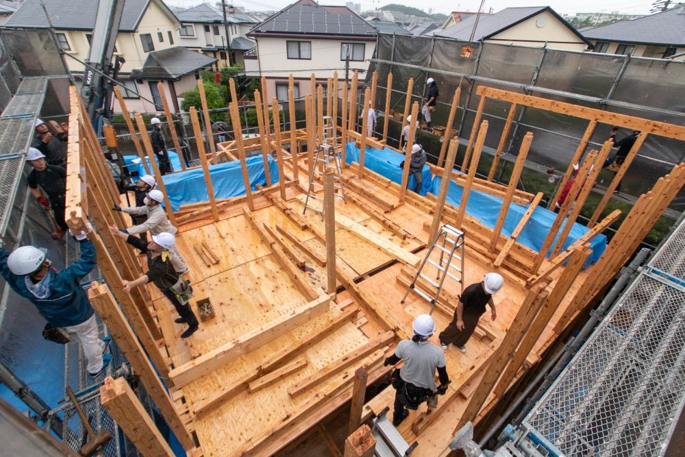 福岡市東区青葉01　注文住宅建築現場リポート⑥　～上棟式～