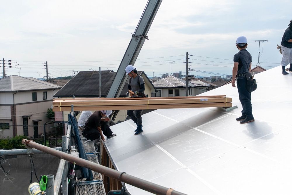 福岡市東区青葉01　注文住宅建築現場リポート⑥　～上棟式～