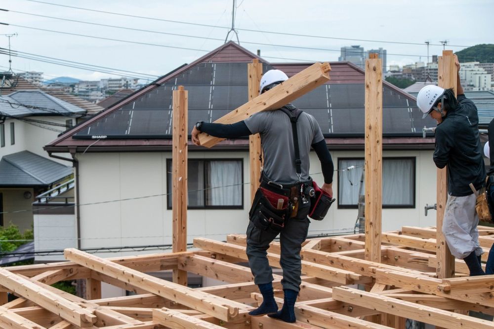 福岡市東区青葉01　注文住宅建築現場リポート⑥　～上棟式～