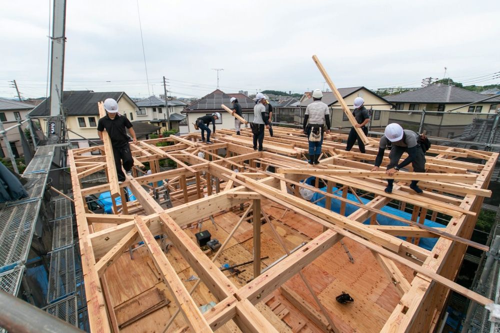 「福岡市東区青葉01」注文住宅現場リポート⑥【上棟式】