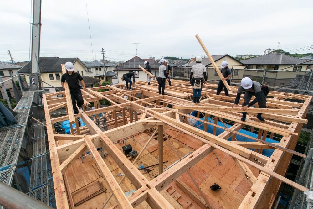 福岡市東区青葉01　注文住宅建築現場リポート⑥　～上棟式～