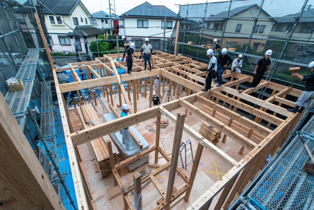 福岡市東区青葉01　注文住宅建築現場リポート⑥　～上棟式～