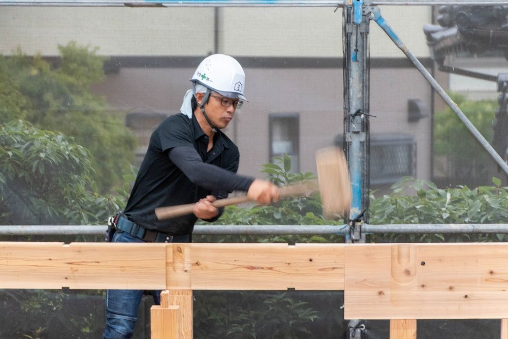 「福岡市東区青葉01」注文住宅現場リポート⑥【上棟式】