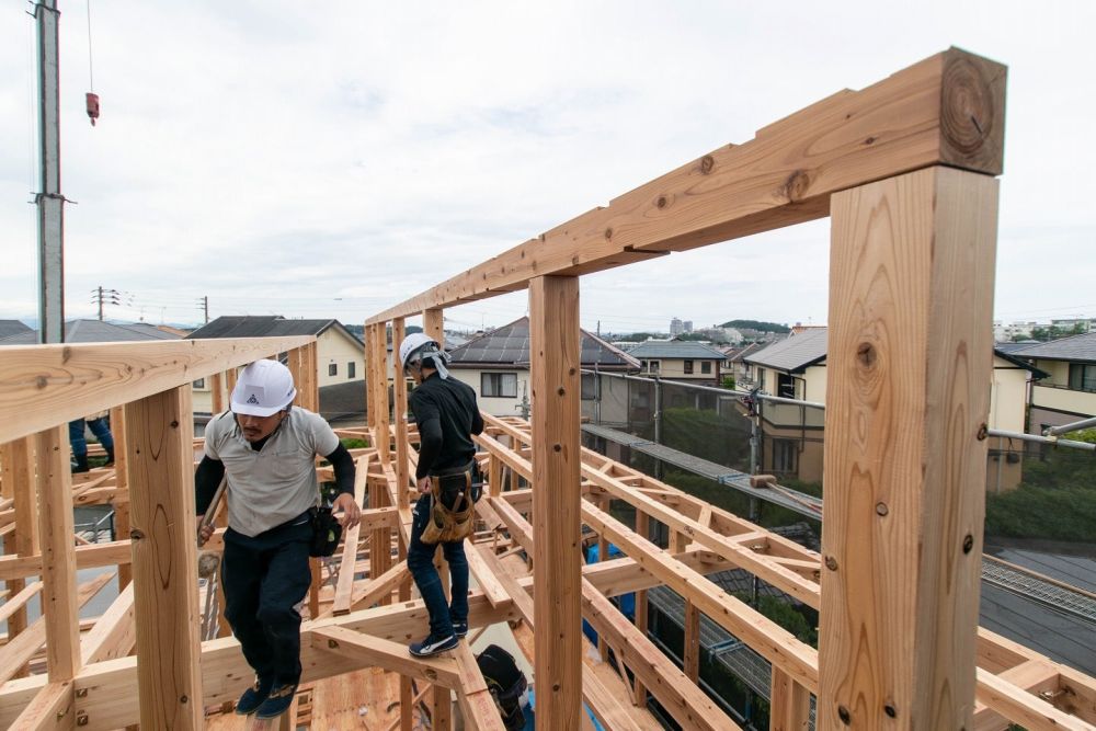 福岡市東区青葉01　注文住宅建築現場リポート⑥　～上棟式～