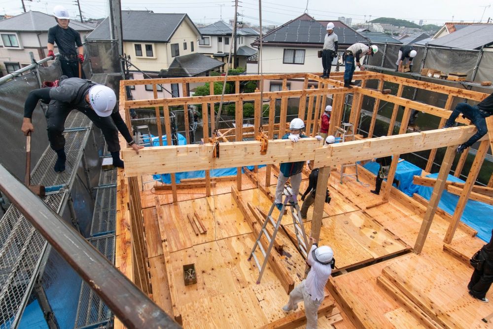 福岡市東区青葉01　注文住宅建築現場リポート⑥　～上棟式～