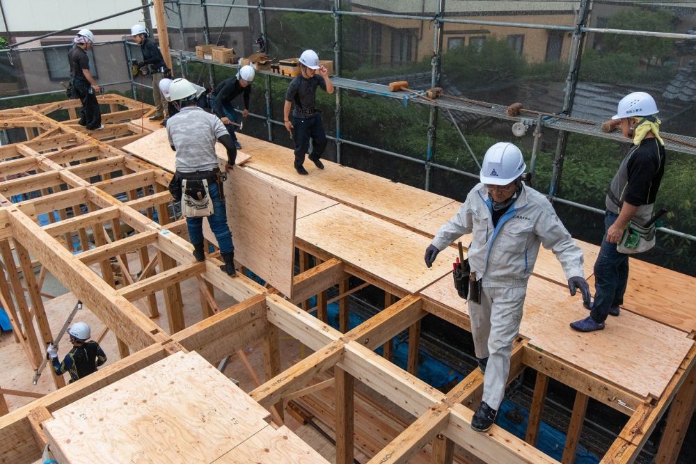 福岡市東区青葉01　注文住宅建築現場リポート⑥　～上棟式～