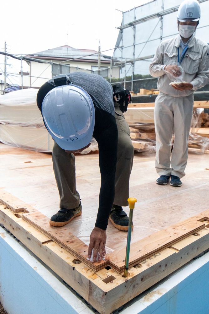 福岡市東区青葉01　注文住宅建築現場リポート⑥　～上棟式～