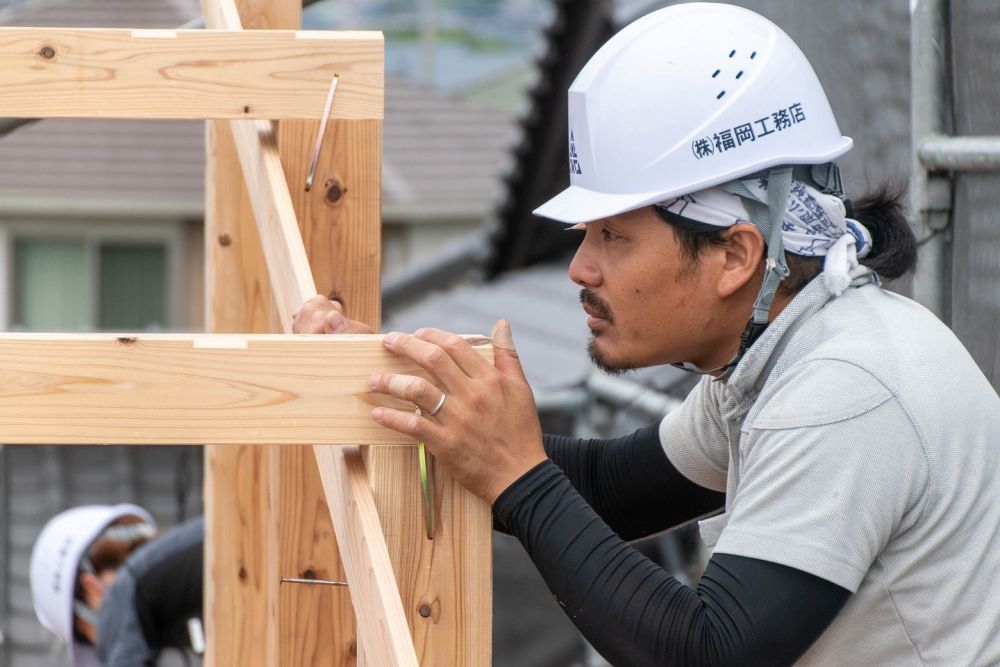 福岡市東区青葉01　注文住宅建築現場リポート⑥　～上棟式～