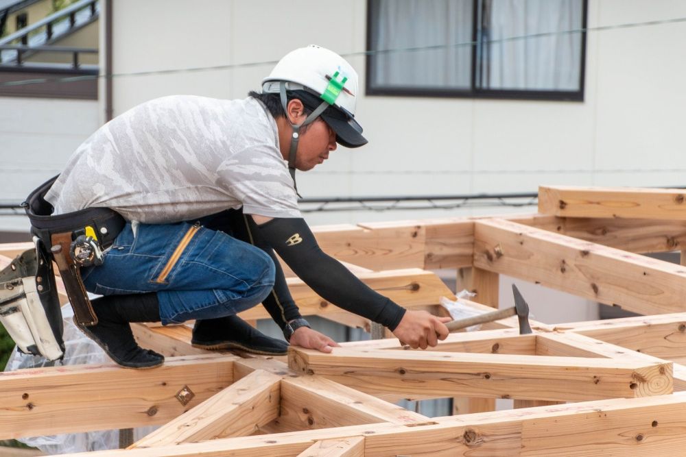 福岡市東区青葉01　注文住宅建築現場リポート⑥　～上棟式～