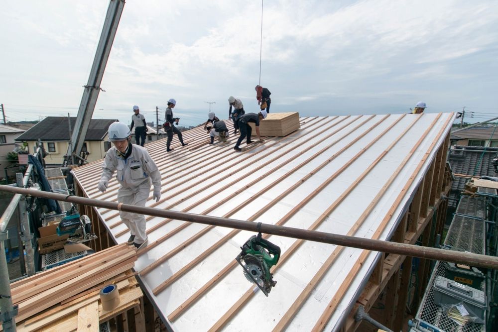 福岡市東区青葉01　注文住宅建築現場リポート⑥　～上棟式～