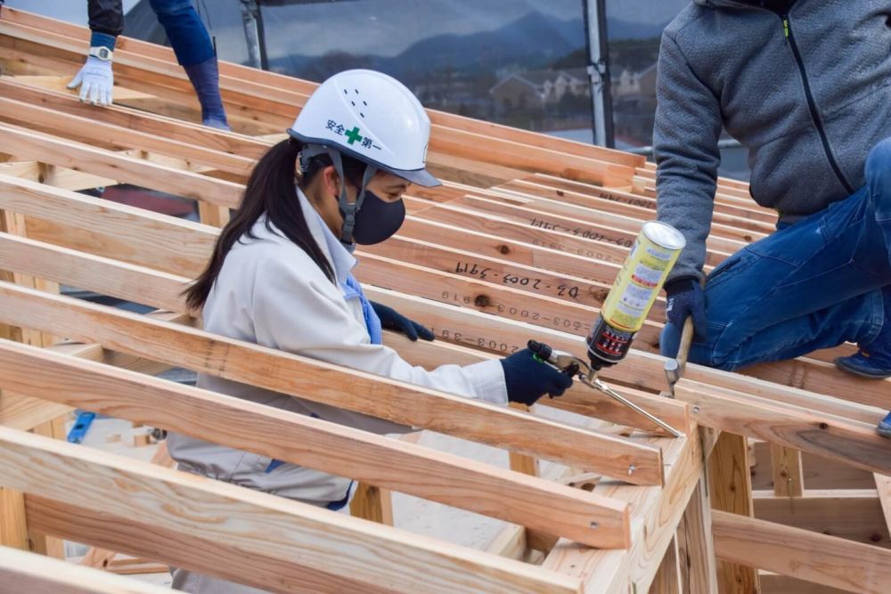 福岡県那珂川市08　注文住宅建築現場リポート④　～上棟式2日目～