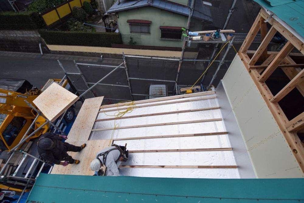 福岡県那珂川市08　注文住宅建築現場リポート④　～上棟式2日目～