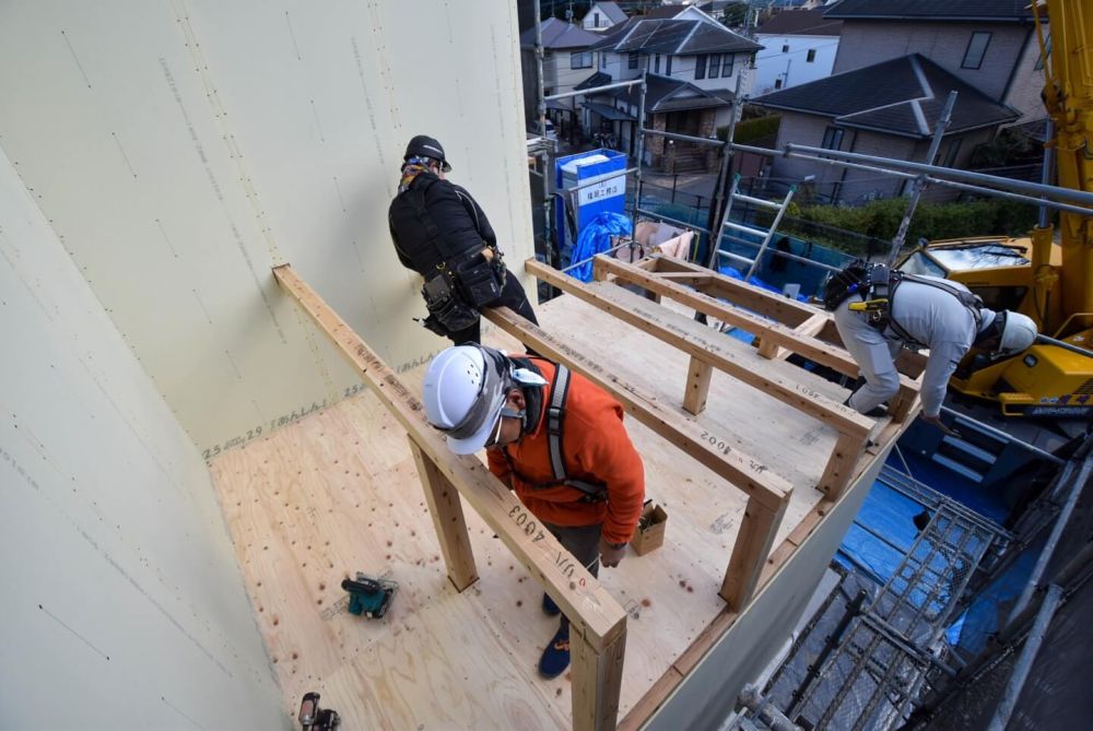 福岡県那珂川市08　注文住宅建築現場リポート④　～上棟式2日目～