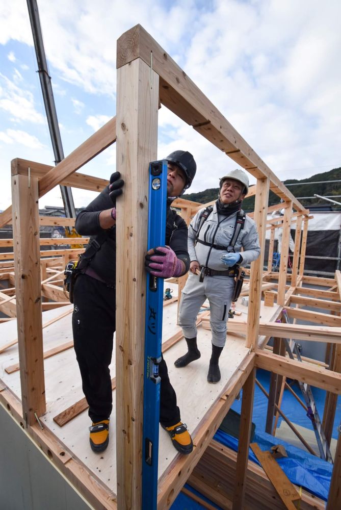 福岡県那珂川市08　注文住宅建築現場リポート④　～上棟式2日目～