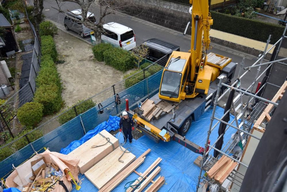 福岡県那珂川市08　注文住宅建築現場リポート④　～上棟式2日目～