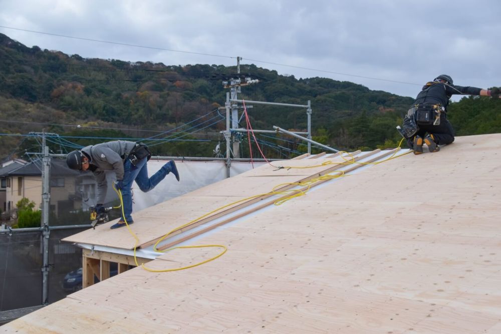 福岡県那珂川市08　注文住宅建築現場リポート④　～上棟式2日目～