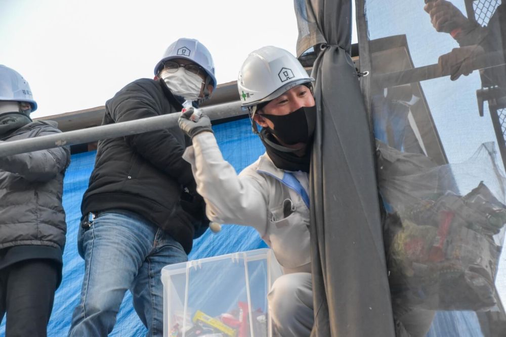 福岡県那珂川市08　注文住宅建築現場リポート④　～上棟式2日目～