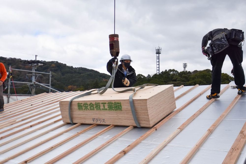 福岡県那珂川市08　注文住宅建築現場リポート④　～上棟式2日目～