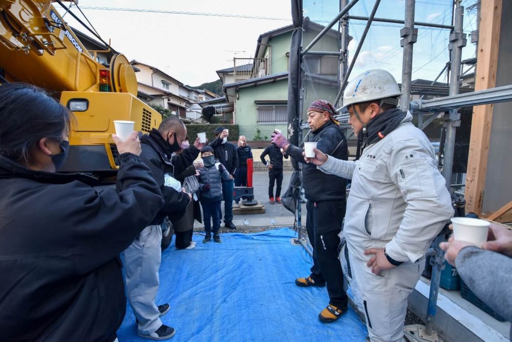 福岡県那珂川市08　注文住宅建築現場リポート④　～上棟式2日目～