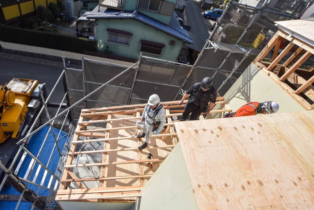 福岡県那珂川市08　注文住宅建築現場リポート④　～上棟式2日目～