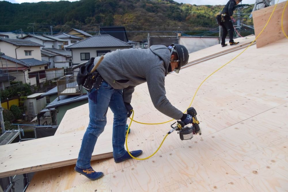 福岡県那珂川市08　注文住宅建築現場リポート④　～上棟式2日目～