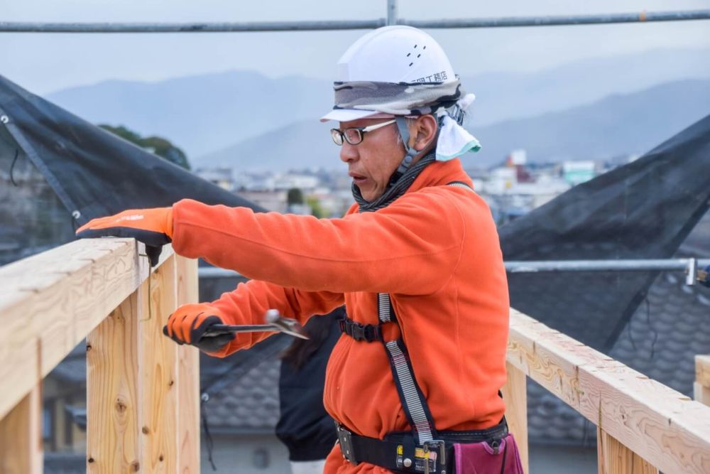 福岡県那珂川市08　注文住宅建築現場リポート④　～上棟式2日目～