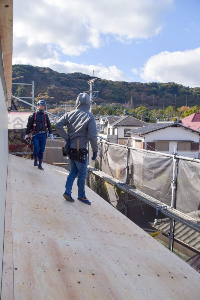 福岡県那珂川市08　注文住宅建築現場リポート④　～上棟式2日目～