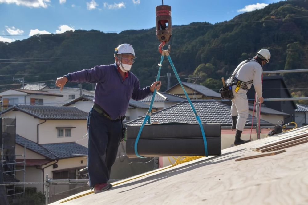 福岡県那珂川市08　注文住宅建築現場リポート④　～上棟式2日目～