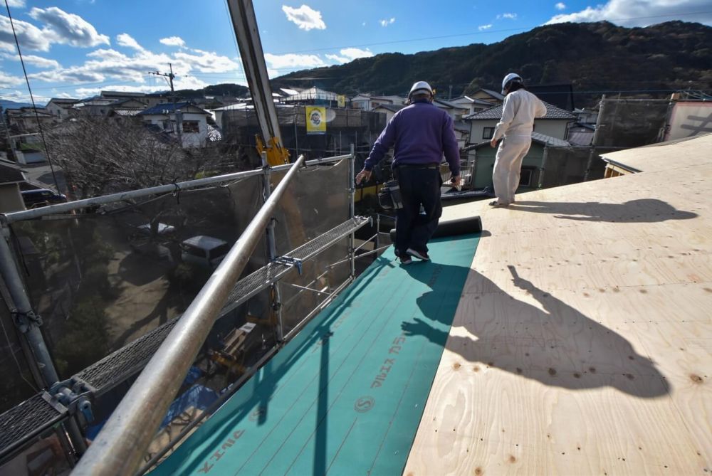 福岡県那珂川市08　注文住宅建築現場リポート④　～上棟式2日目～