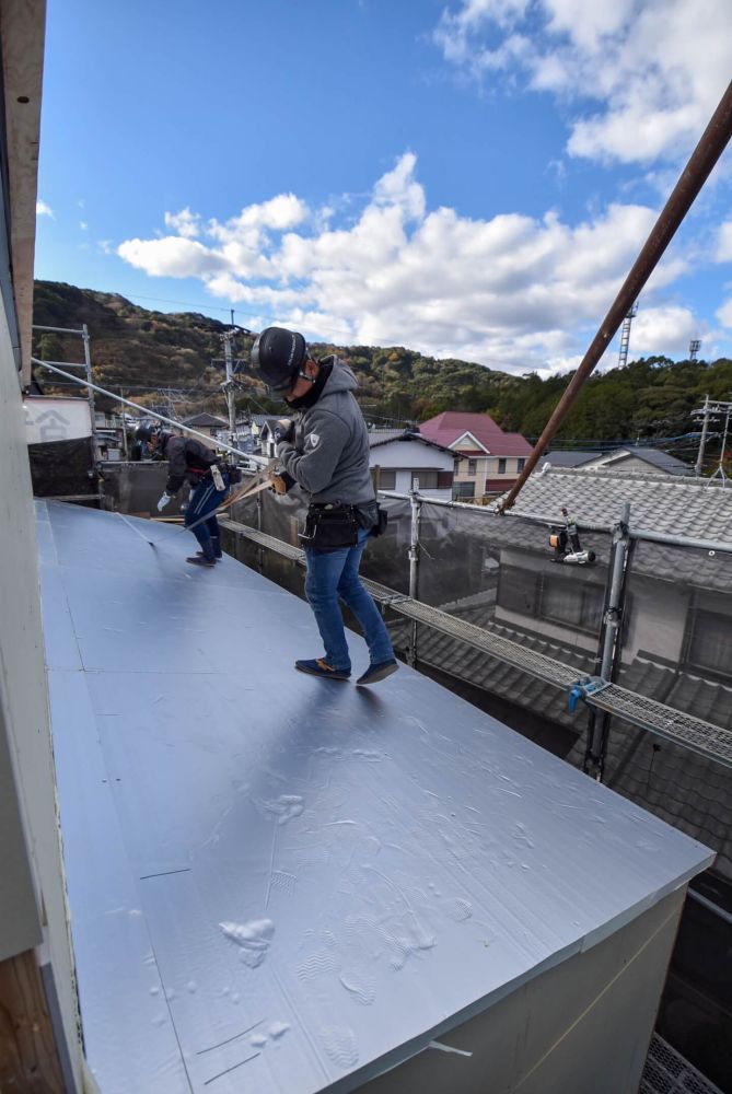 福岡県那珂川市08　注文住宅建築現場リポート④　～上棟式2日目～