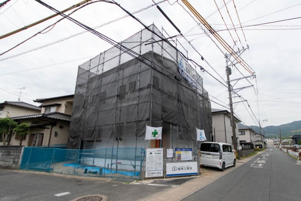 福岡市西区05　注文住宅建築現場リポート④　～木工事・断熱材キューワンボード～