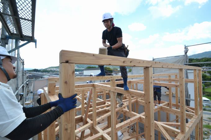 福岡市南区05　注文住宅建築現場リポート⑤　～上棟式～