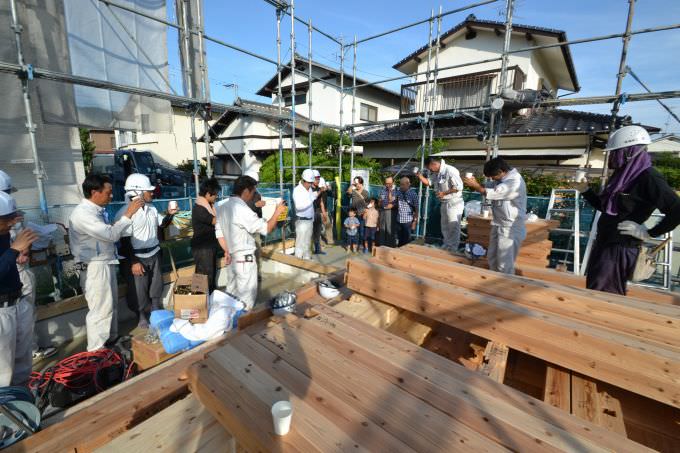 福岡市南区05　注文住宅建築現場リポート⑤　～上棟式～