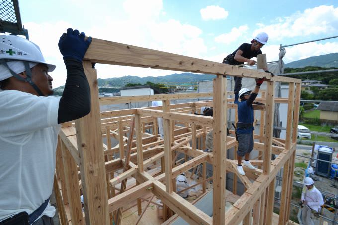 福岡市南区05　注文住宅建築現場リポート⑤　～上棟式～