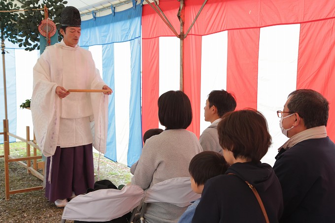 福岡県大野城市02　注文住宅建築現場リポート①　～地鎮祭～