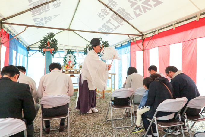 福岡県大野城市02　注文住宅建築現場リポート①　～地鎮祭～