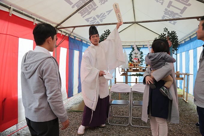 福岡県大野城市02　注文住宅建築現場リポート①　～地鎮祭～