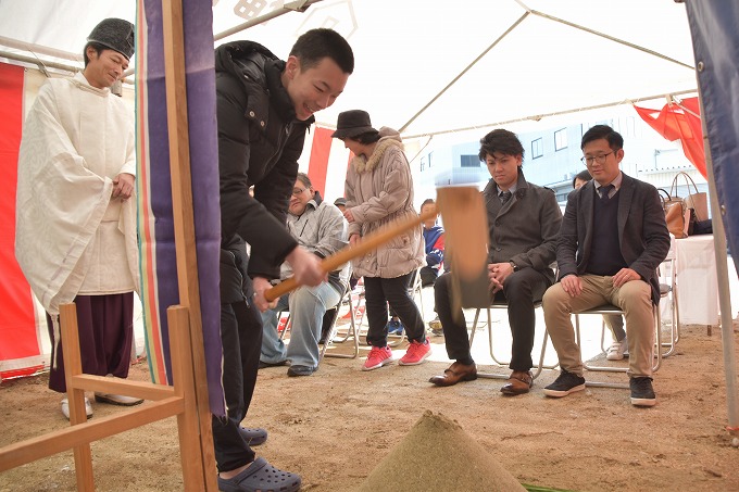 福岡県太宰府市05　注文住宅建築現場リポート①　～地鎮祭～