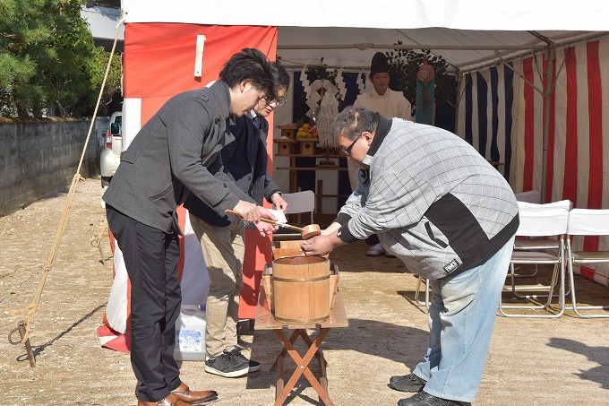 福岡県太宰府市05　注文住宅建築現場リポート①　～地鎮祭～