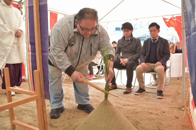 「太宰府市05」注文住宅現場リポート①【地鎮祭】